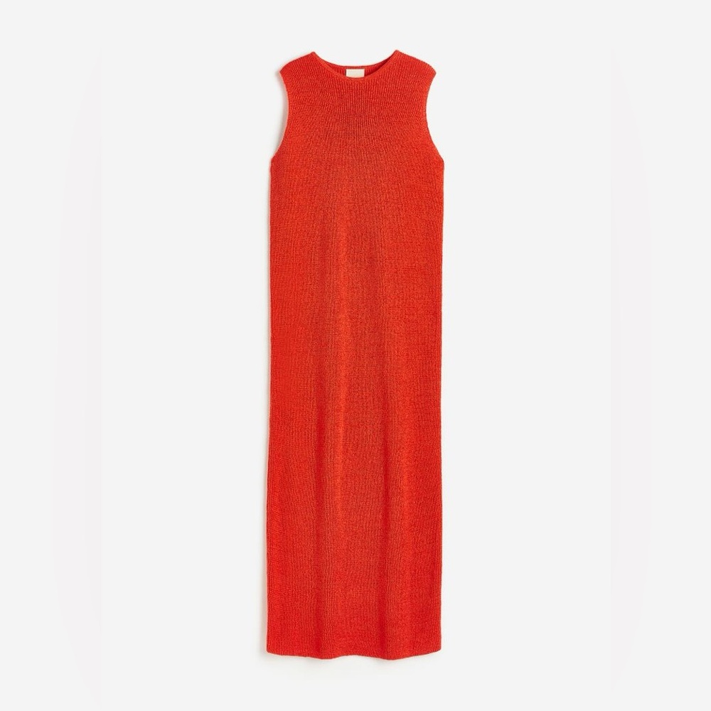 H&M knit maxi dress in Orange Size Small